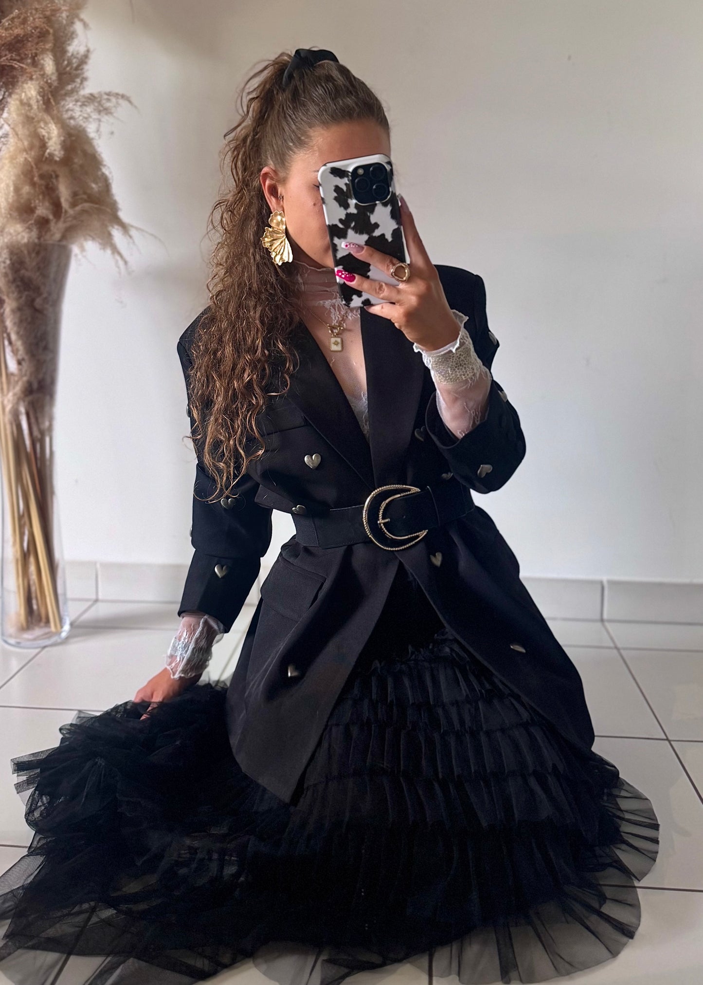 JUPE EN TULLE - NOIR
