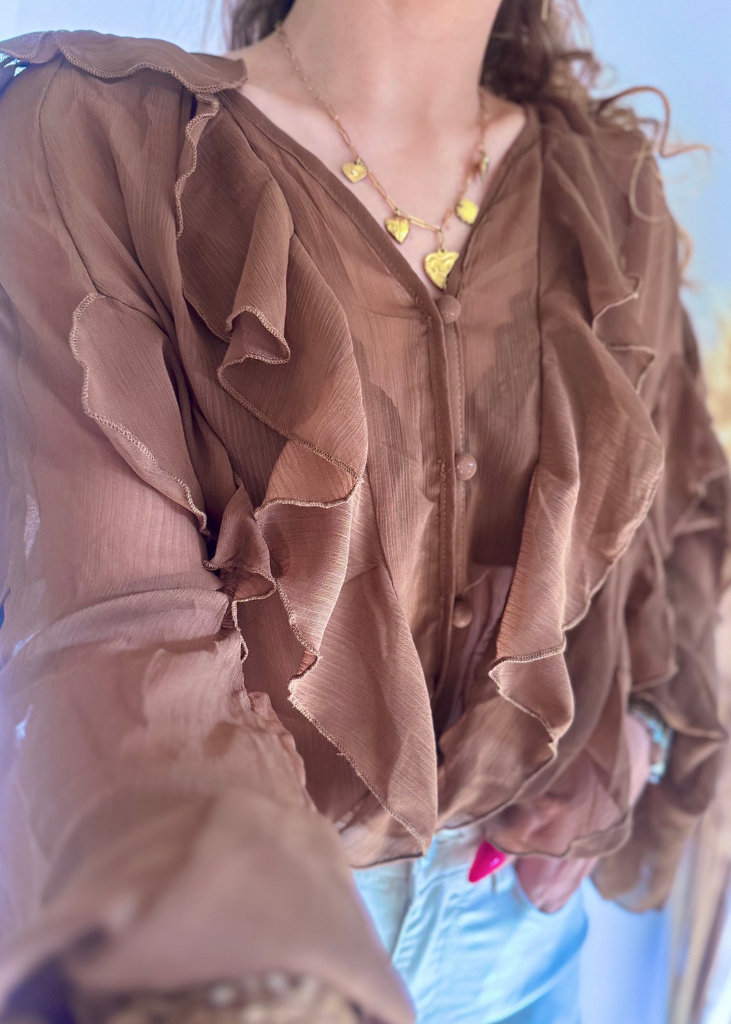 BLOUSE - CACAO