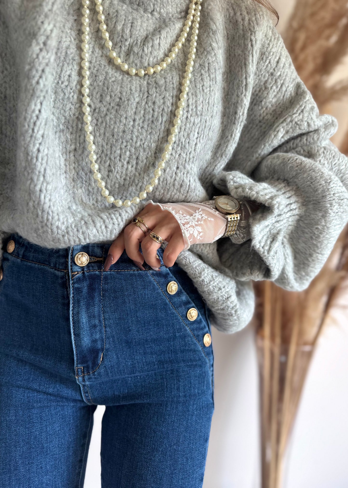 PULL FLUFFY - GRIS