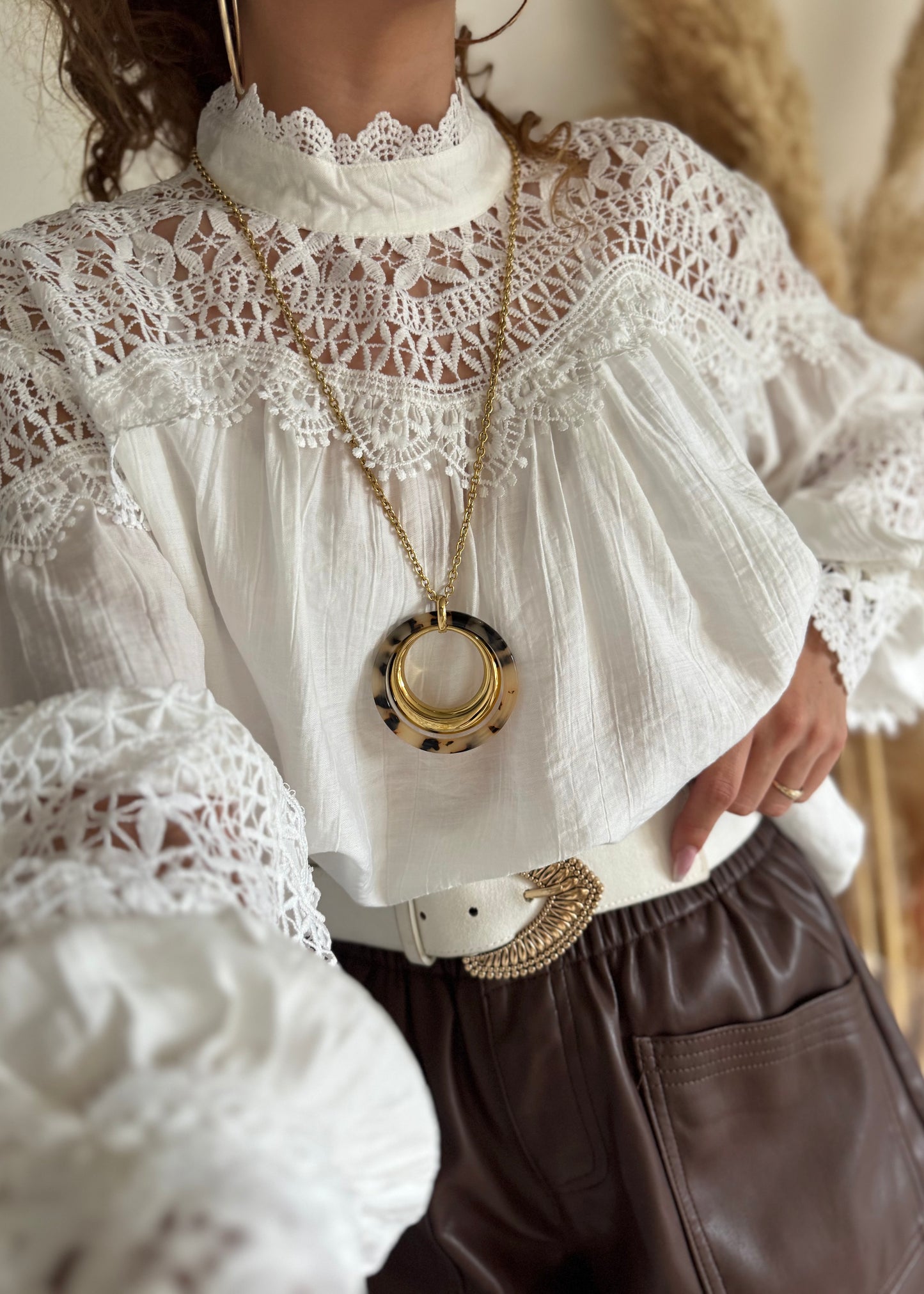 COLLIER CERCLE LEO