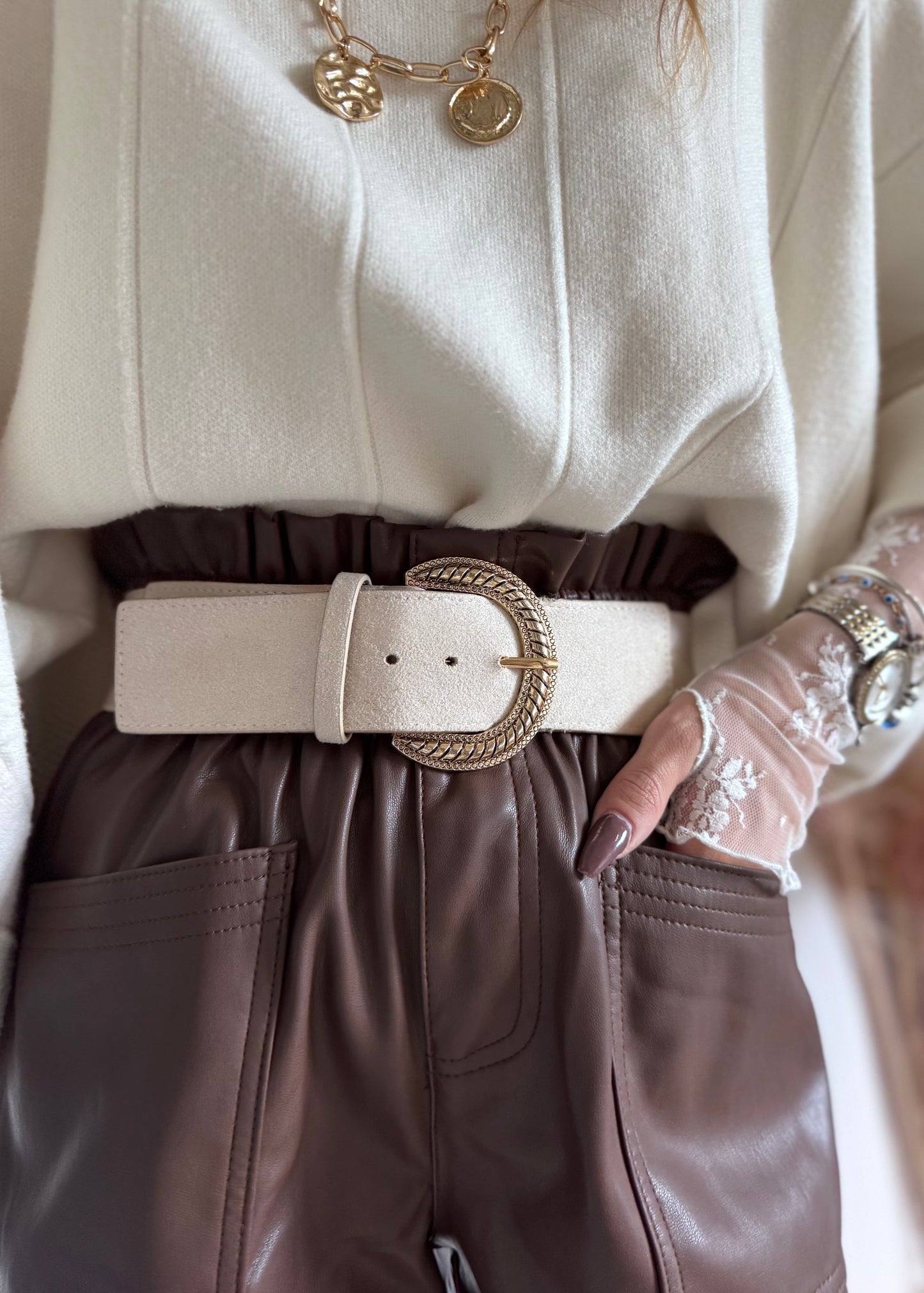SHORT MARRON - SIMILI