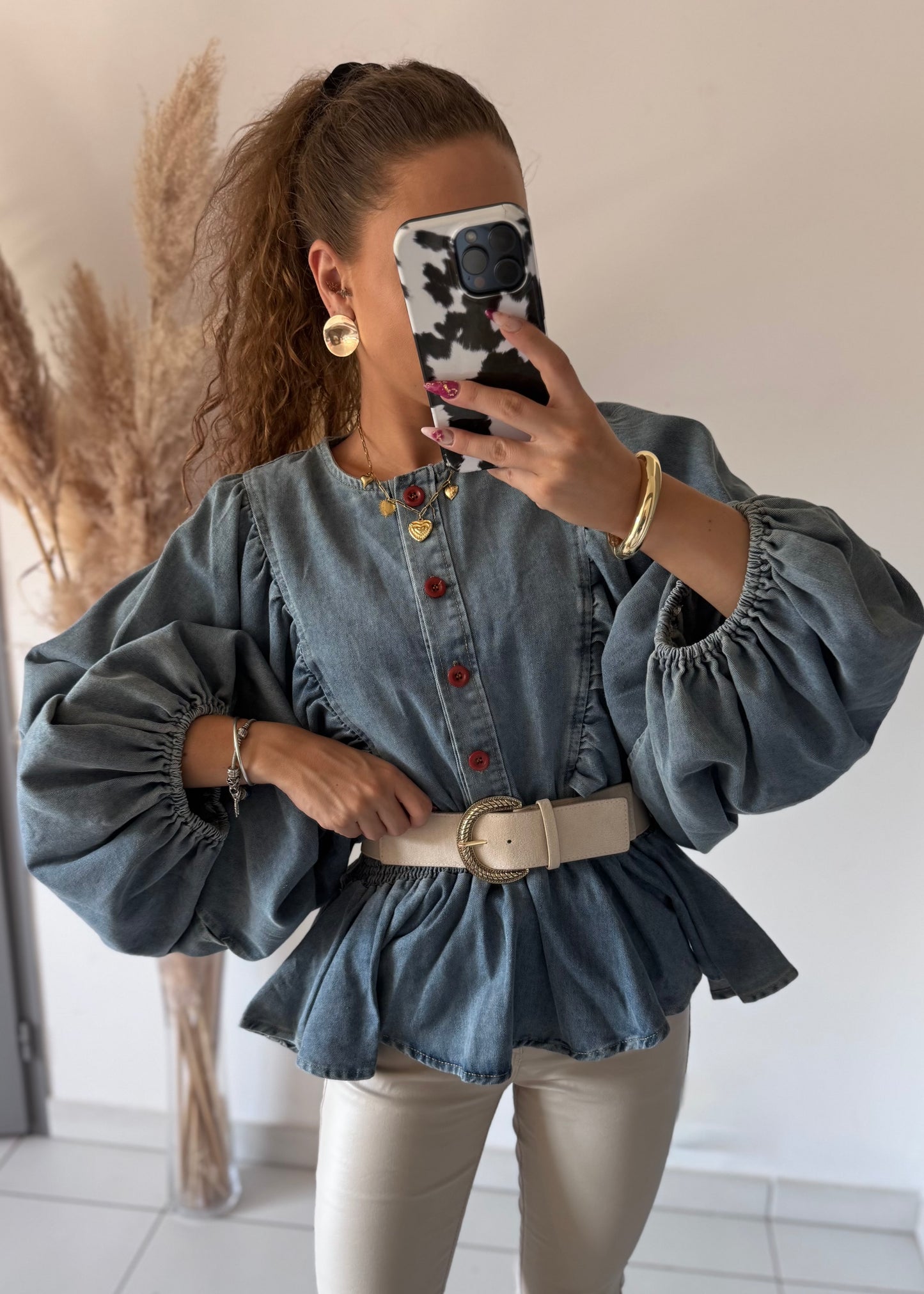 BLOUSE - DENIM
