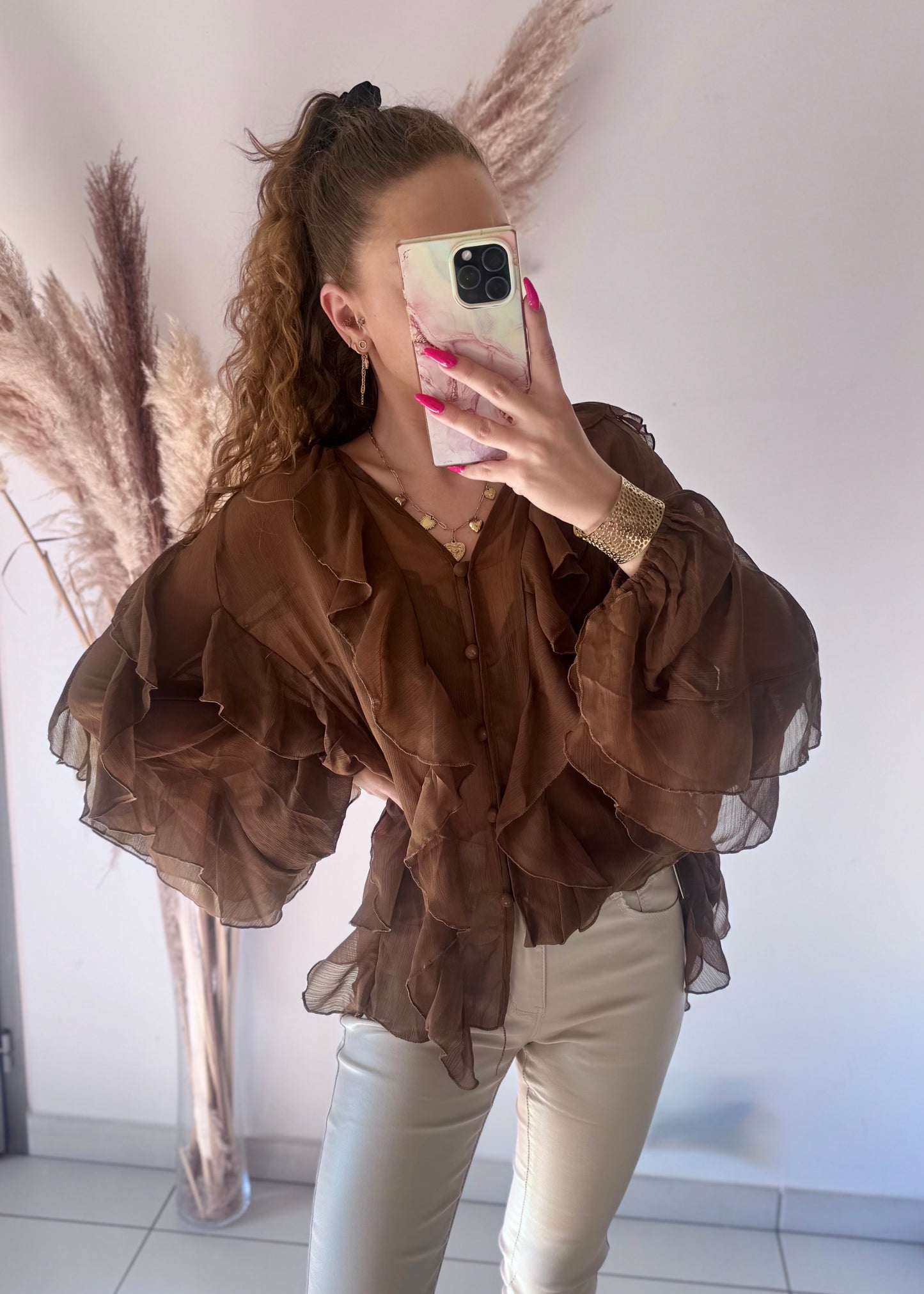 BLOUSE - CACAO
