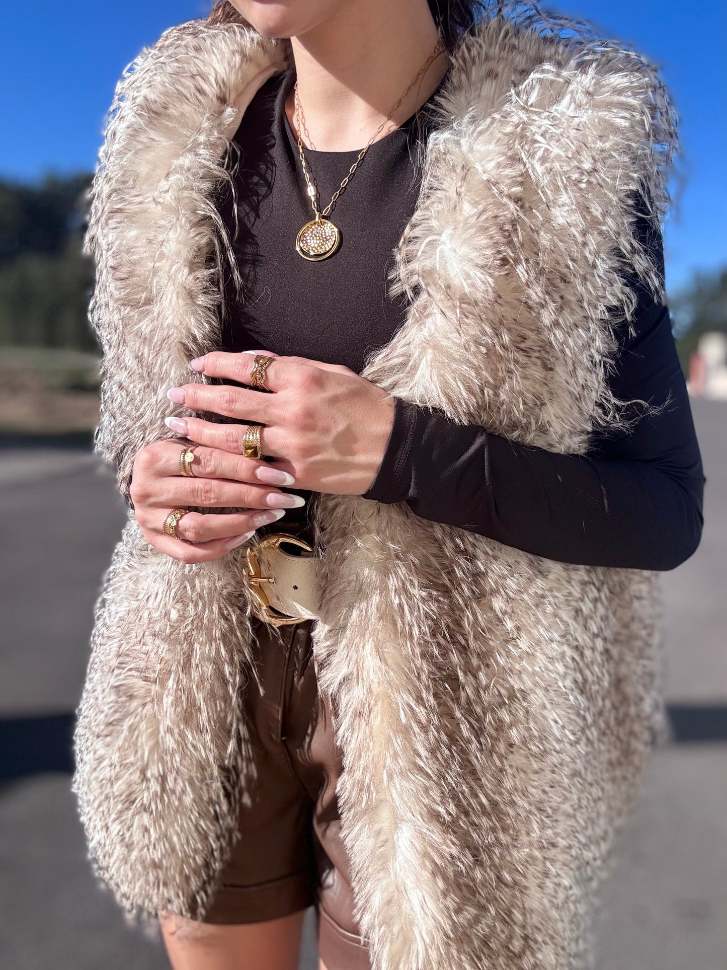 GILET LINA - FAUSSE FOURRURE