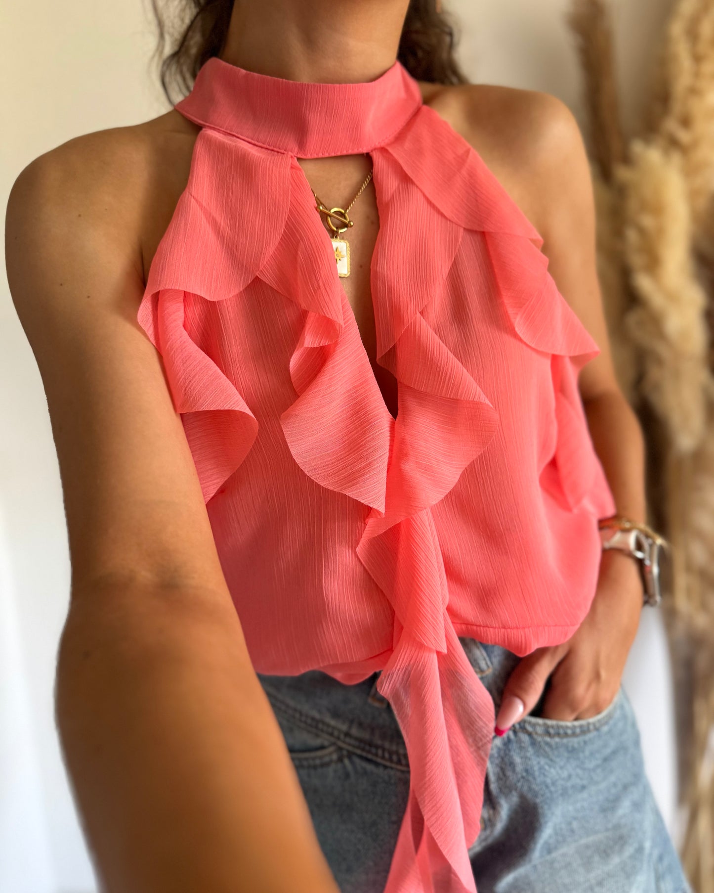 BLOUSE NÉLIA - CORAIL