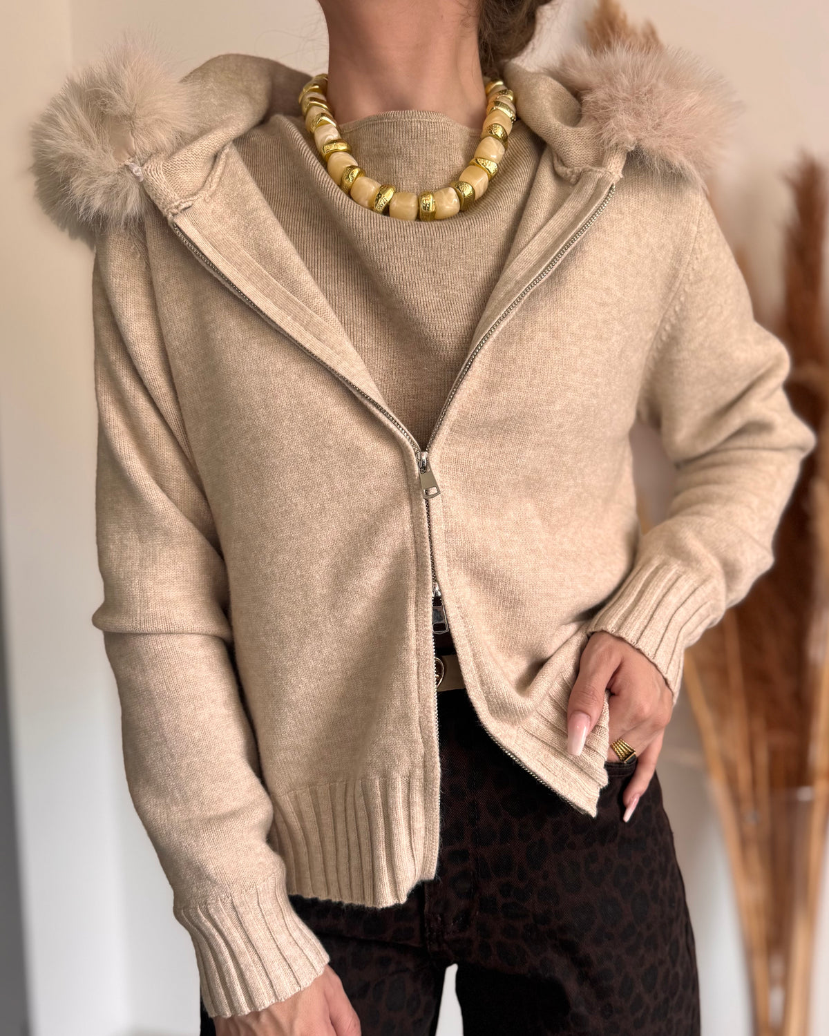 GILET LILOU - BEIGE