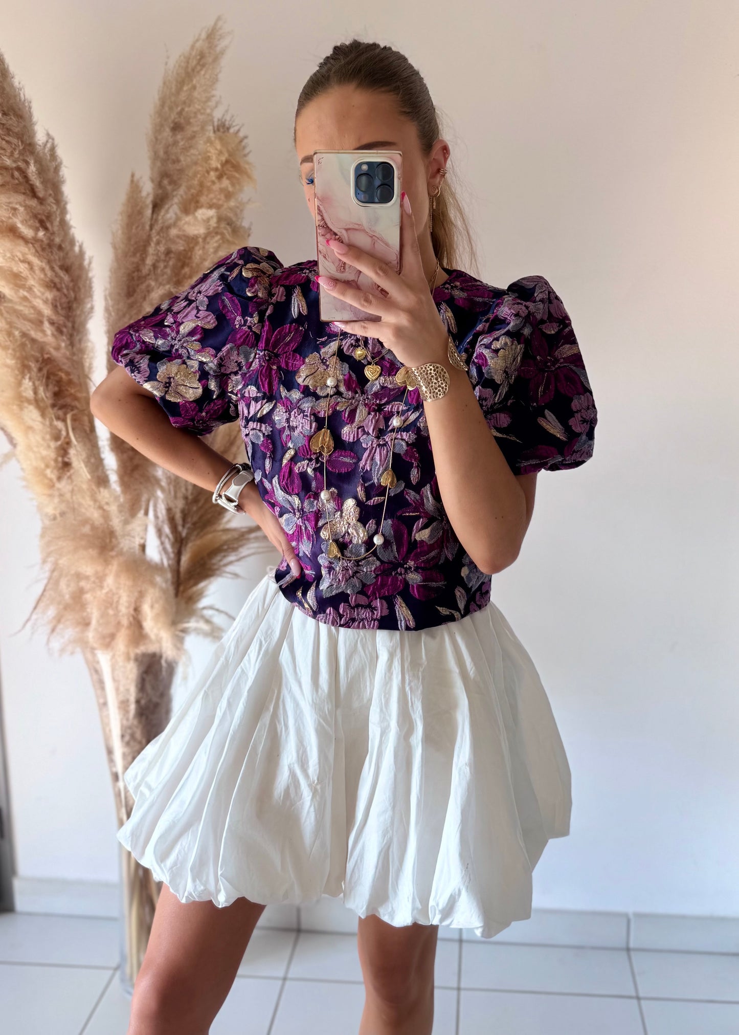 JUPE SHORT - NUAGE