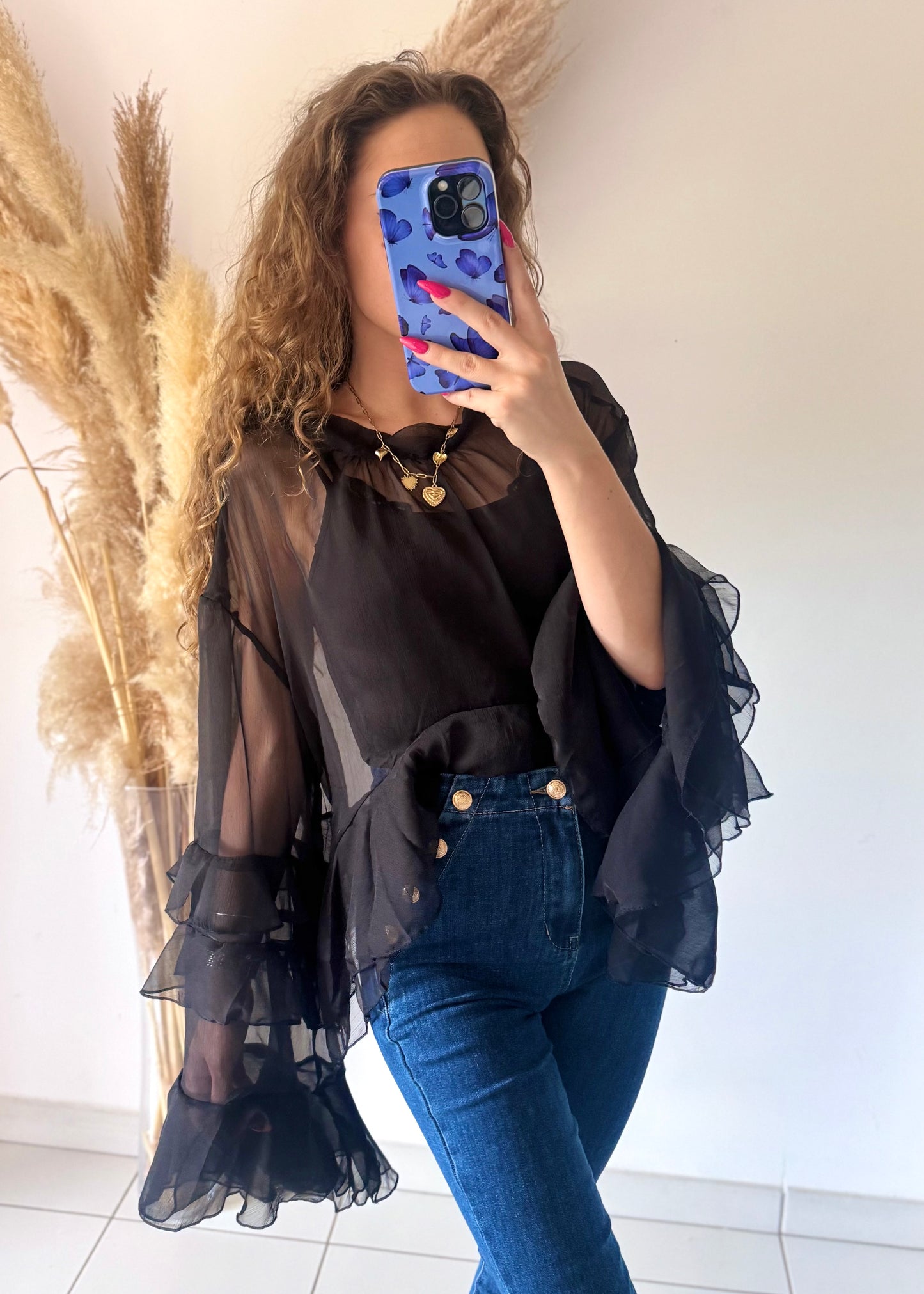 BLOUSE A VOLANTS - MONICA
