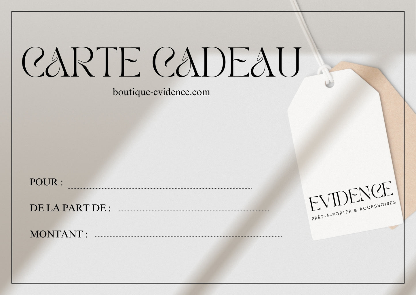 CARTE CADEAU