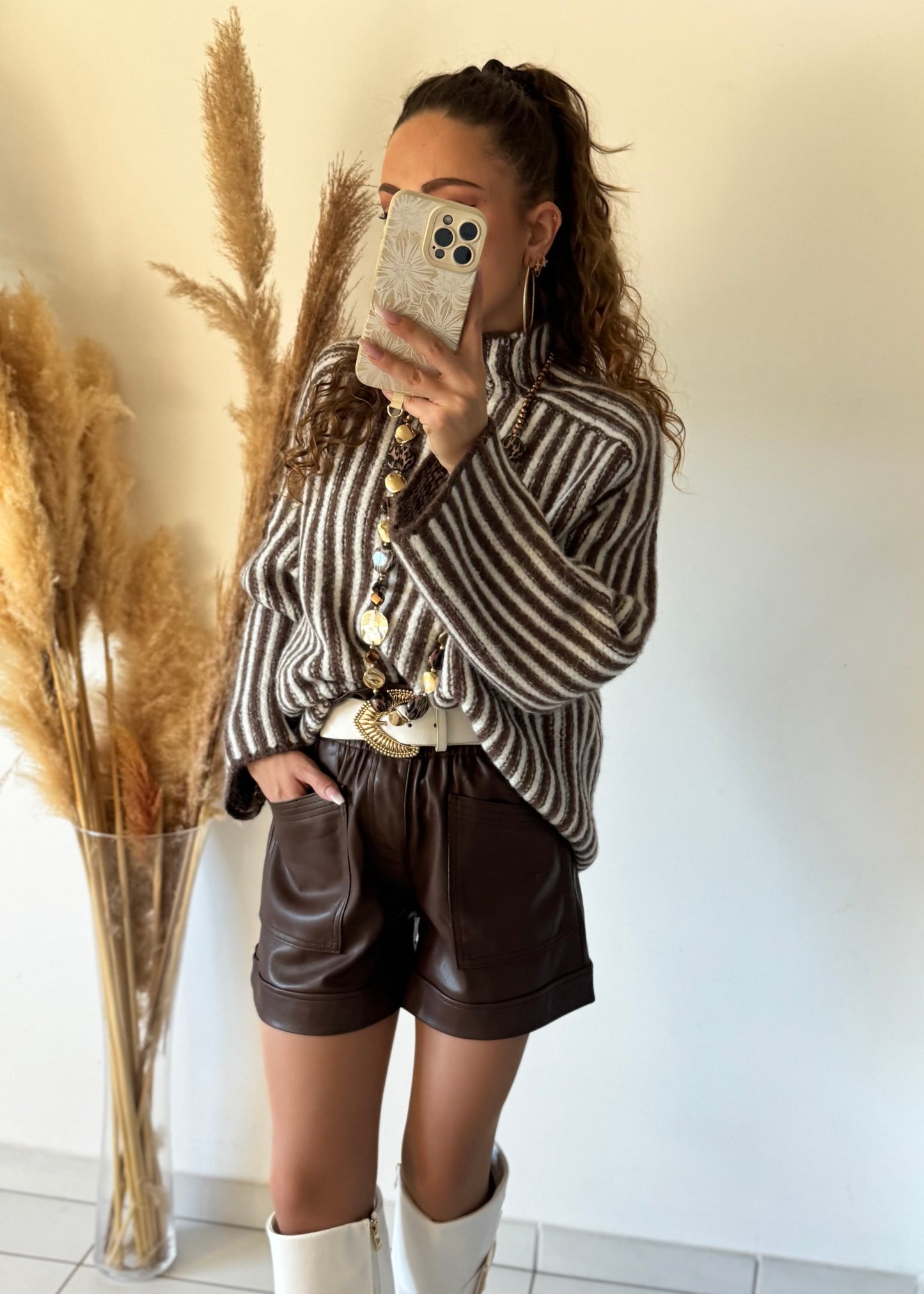 PULL CLARA - CHOCOLAT