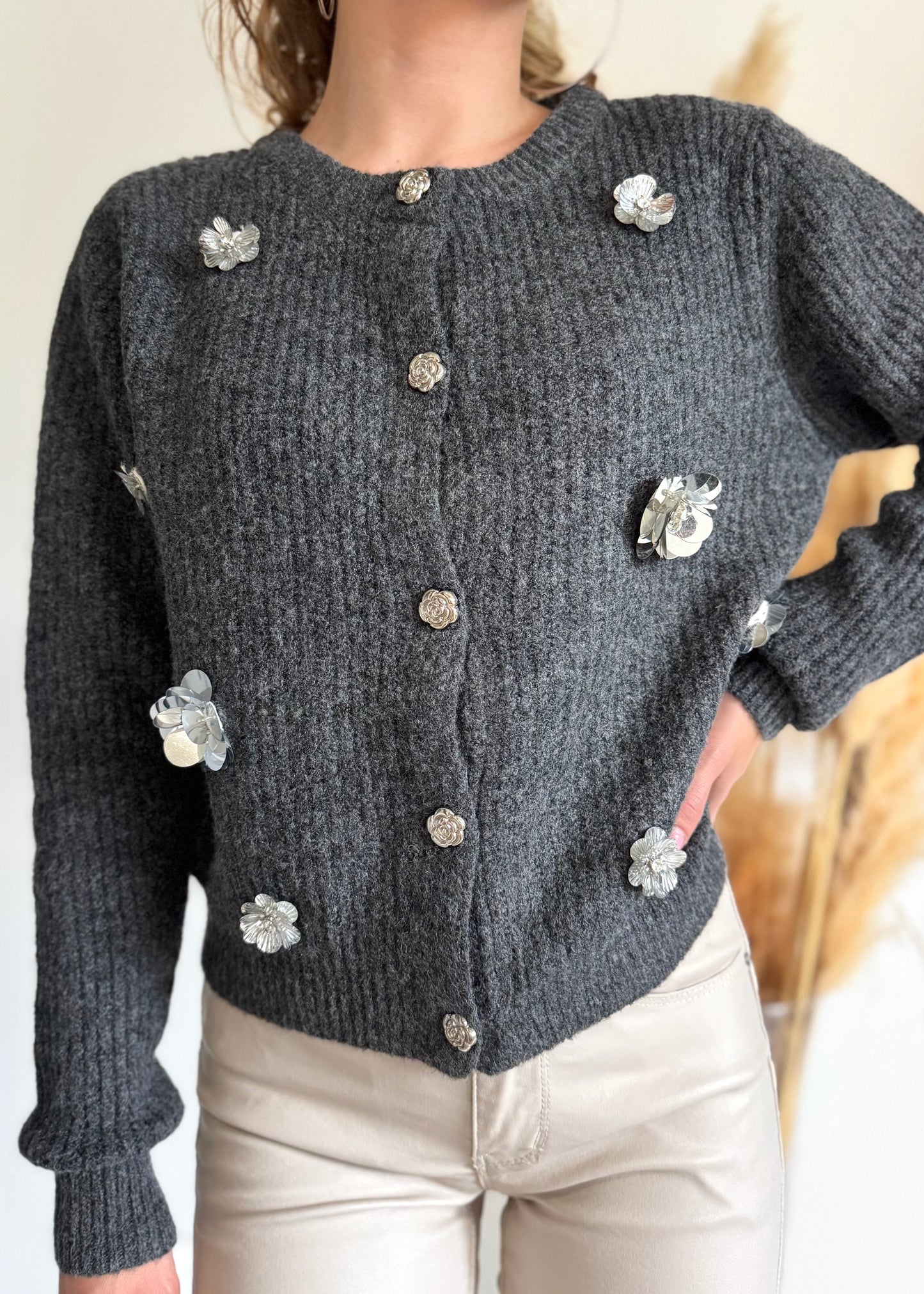 CARDIGAN - SILVER