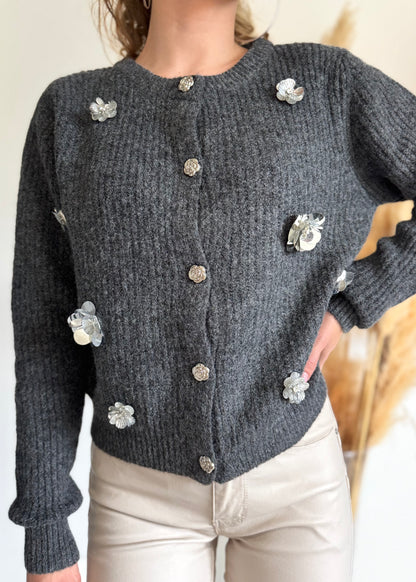 CARDIGAN - SILVER