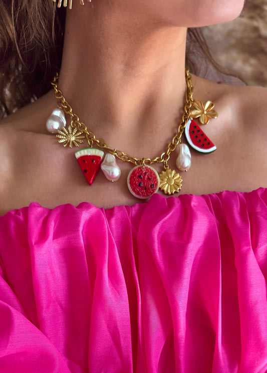 COLLIER PASTEQUE
