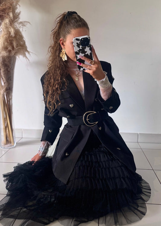 JUPE EN TULLE - NOIR