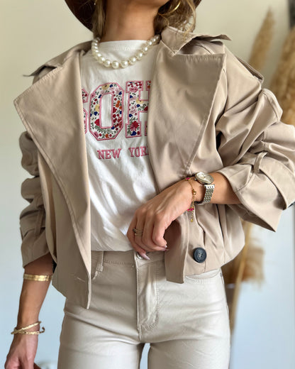 TRENCH COURT - BEIGE