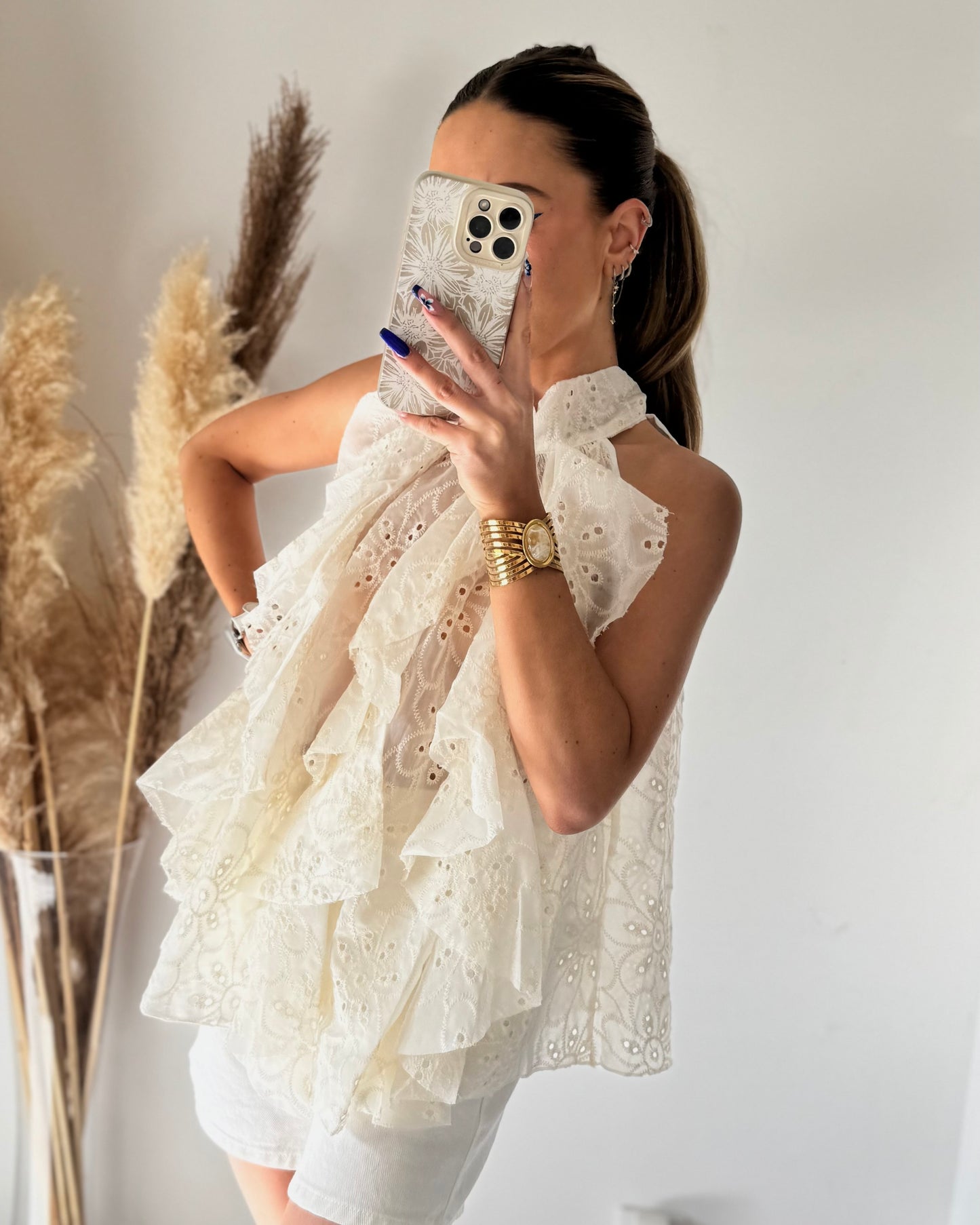 TOP ELEA - BLANC