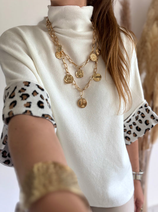 PULL SMITH - BLANC