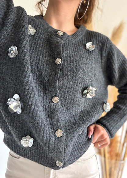 CARDIGAN - SILVER