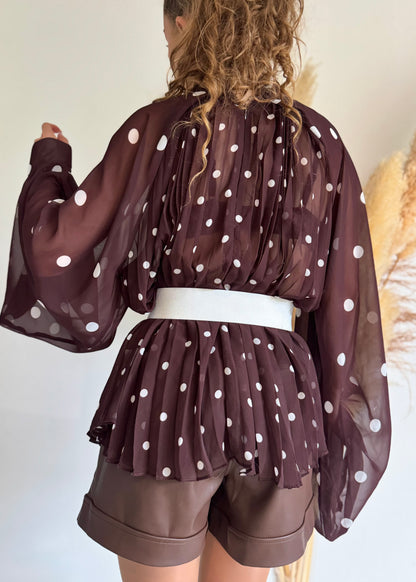 BLOUSE CHOCOLAT - NOELIE