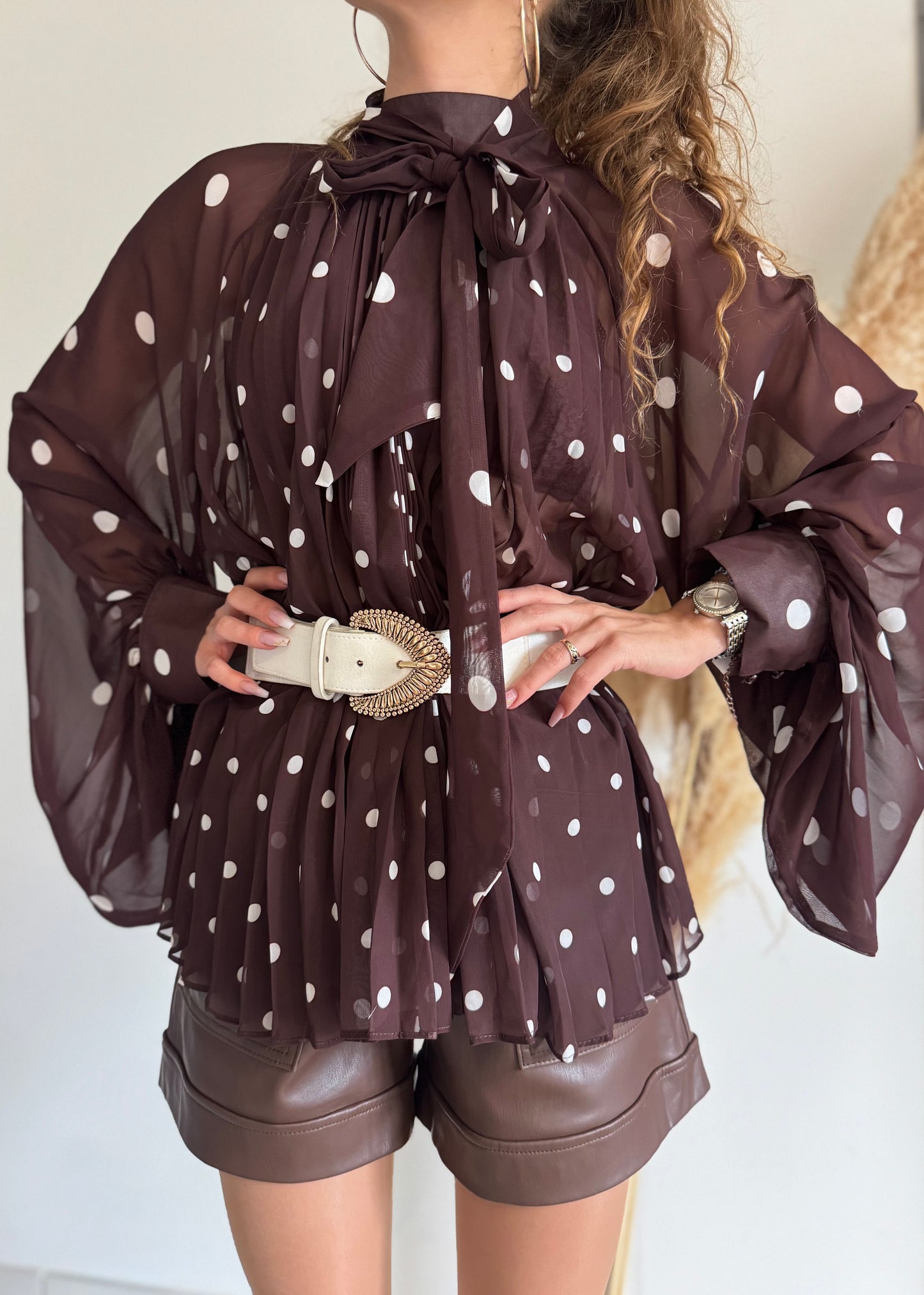 BLOUSE CHOCOLAT - NOELIE