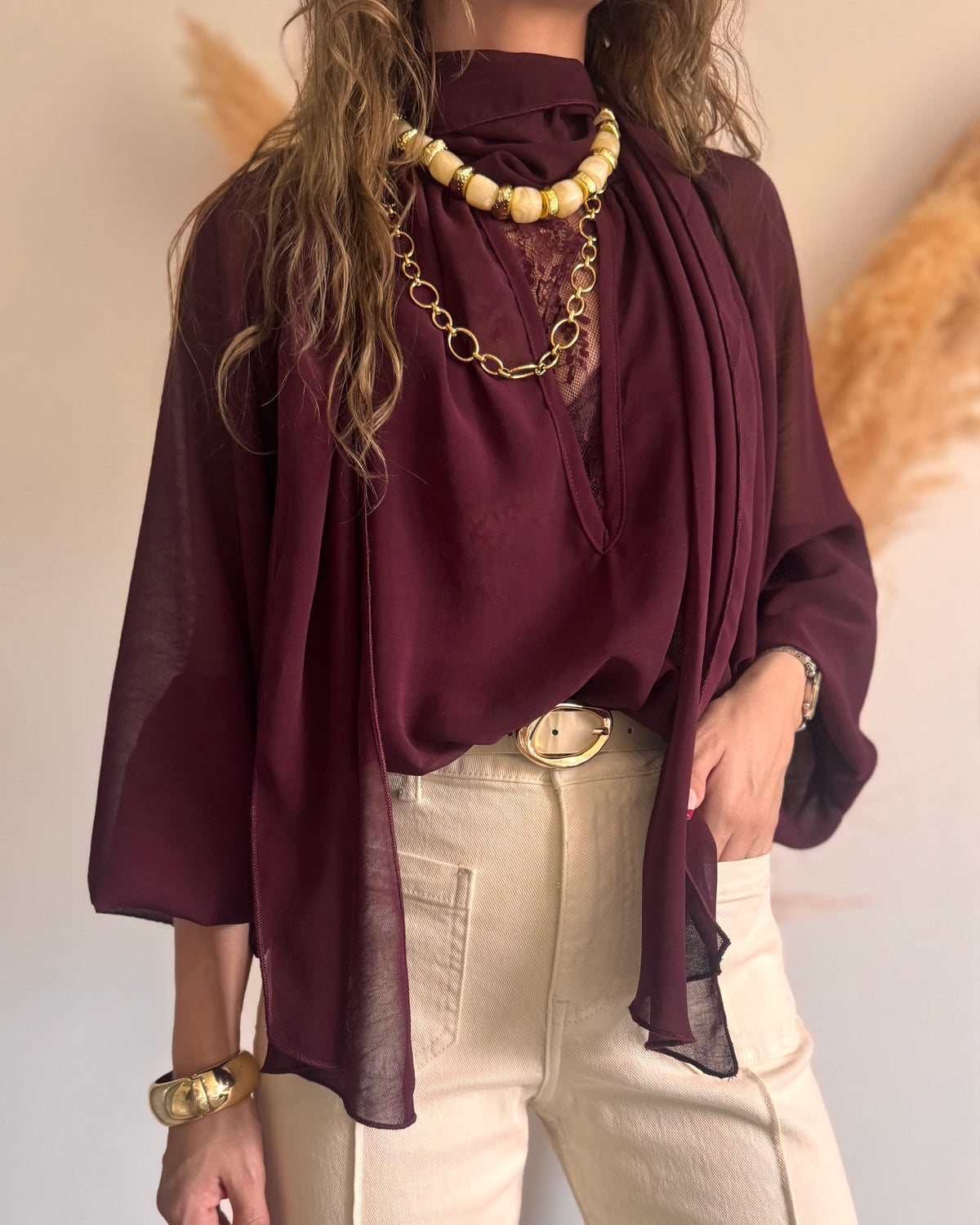 COLLIER ALBA - BEIGE