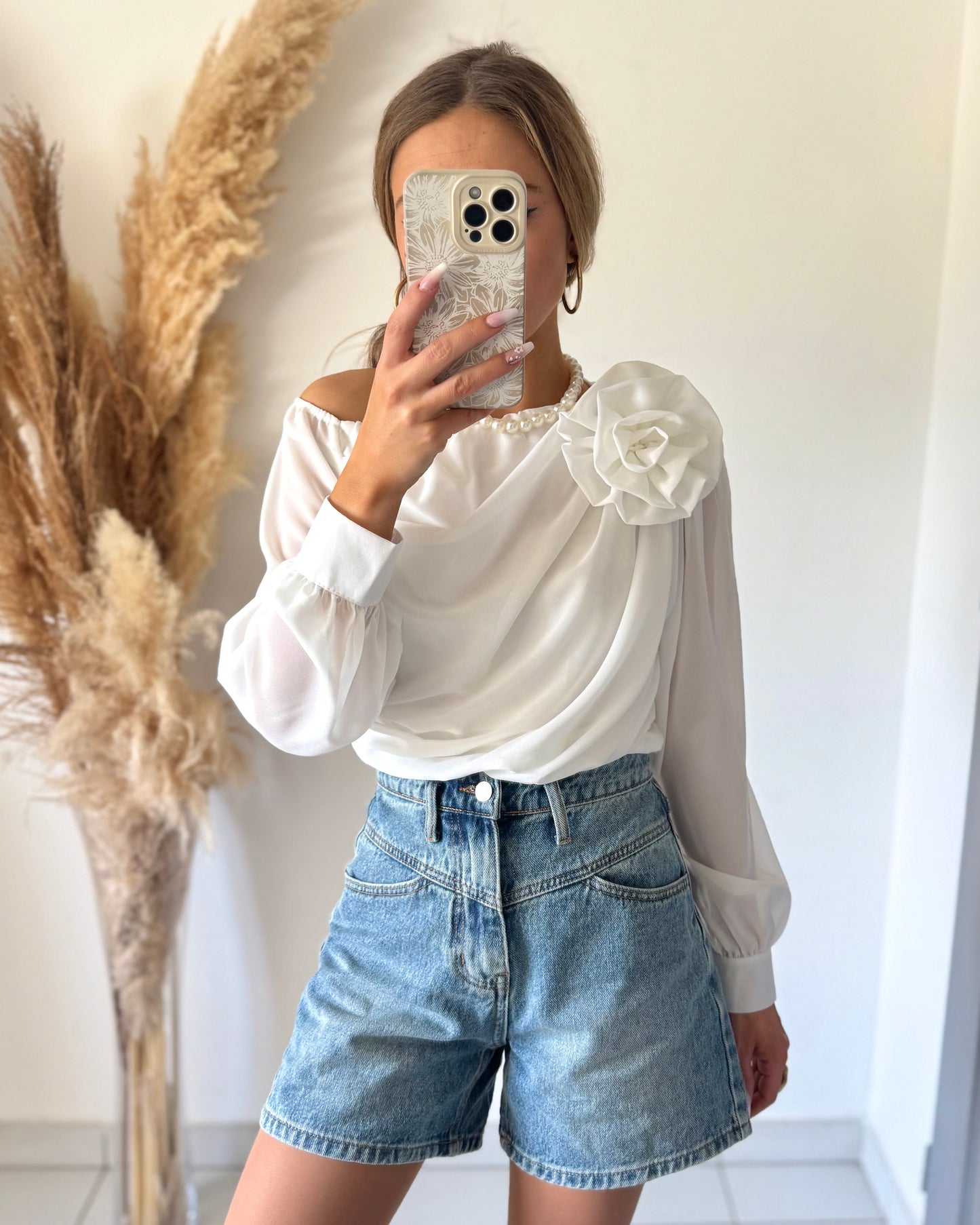 SHORT LEONIE - DENIM