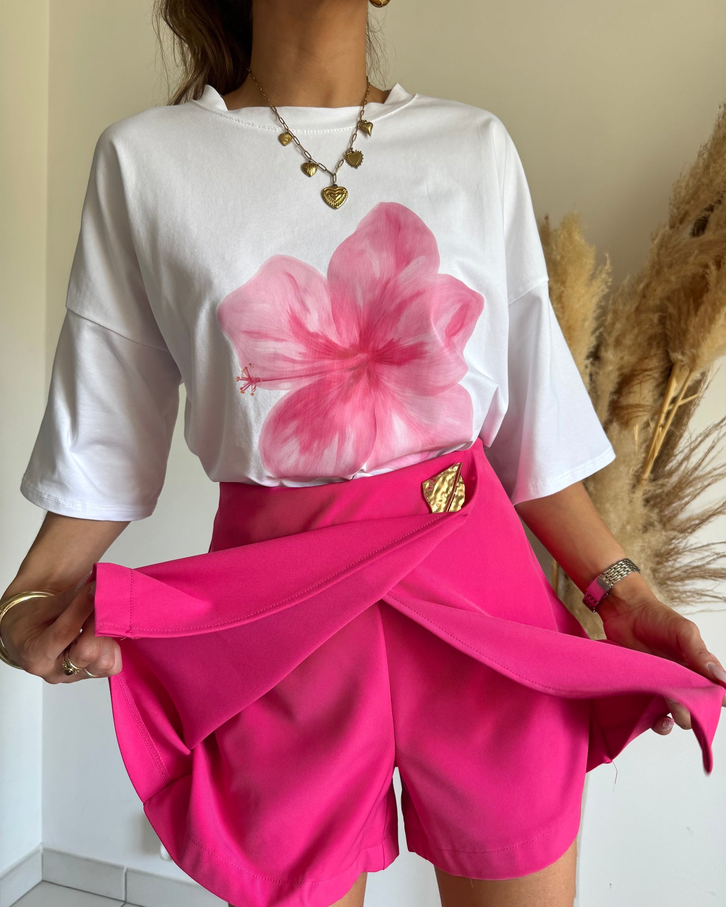 JUPE SHORT - FUSCHIA