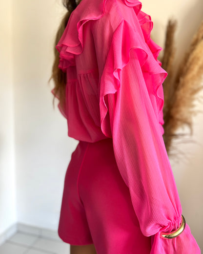 JUPE SHORT - FUSCHIA
