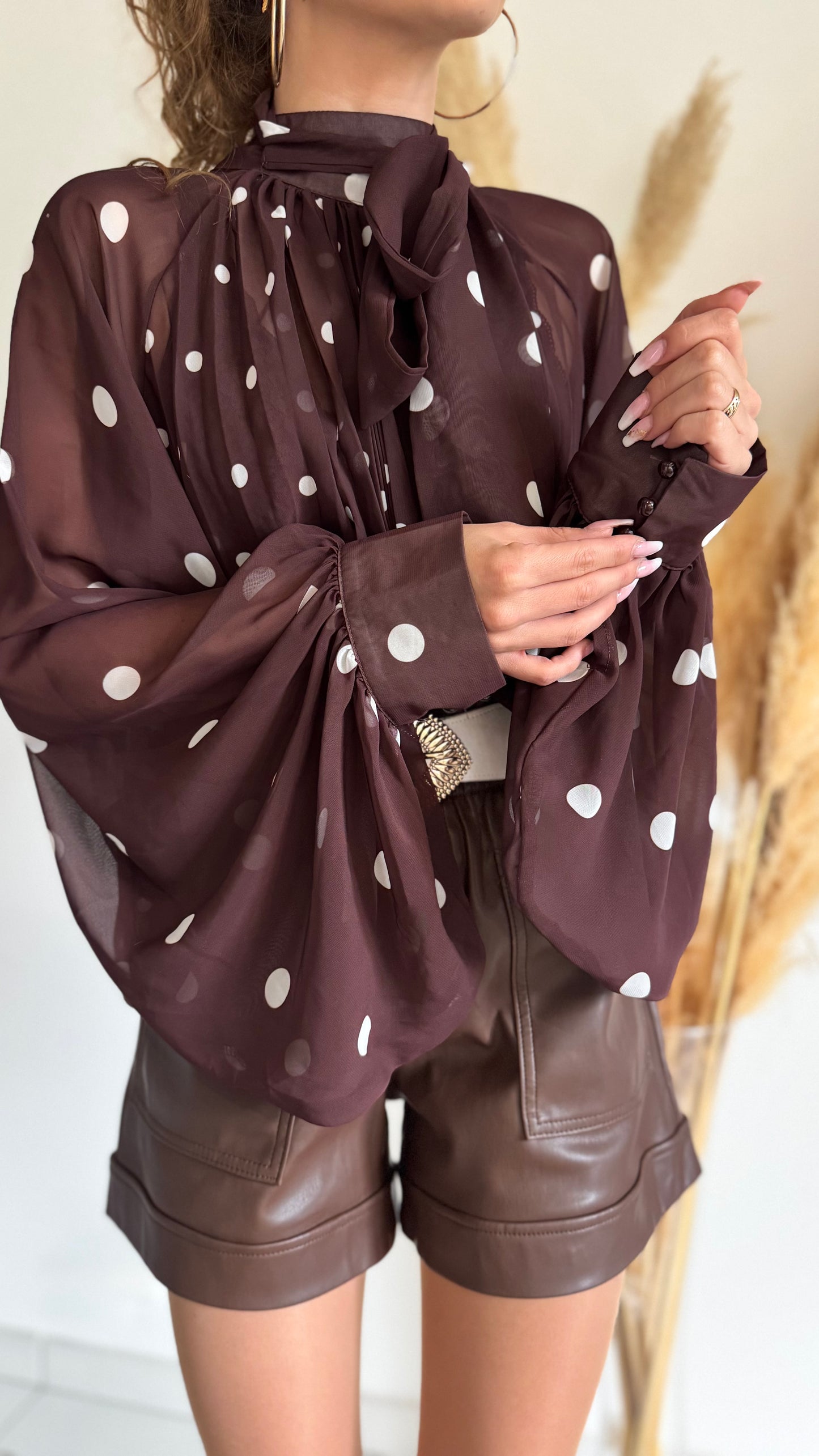 BLOUSE CHOCOLAT - NOELIE