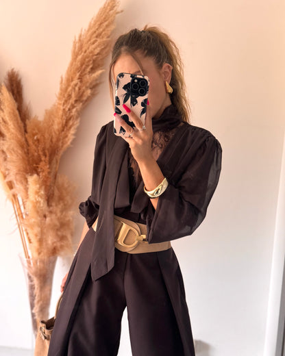 BLOUSE LORIE 2 - CHOCOLAT