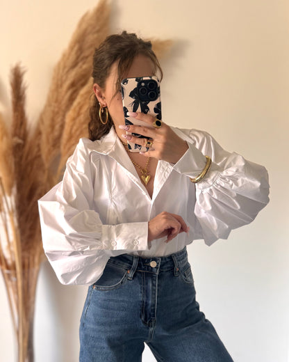 CHEMISE BALLON - BLANC
