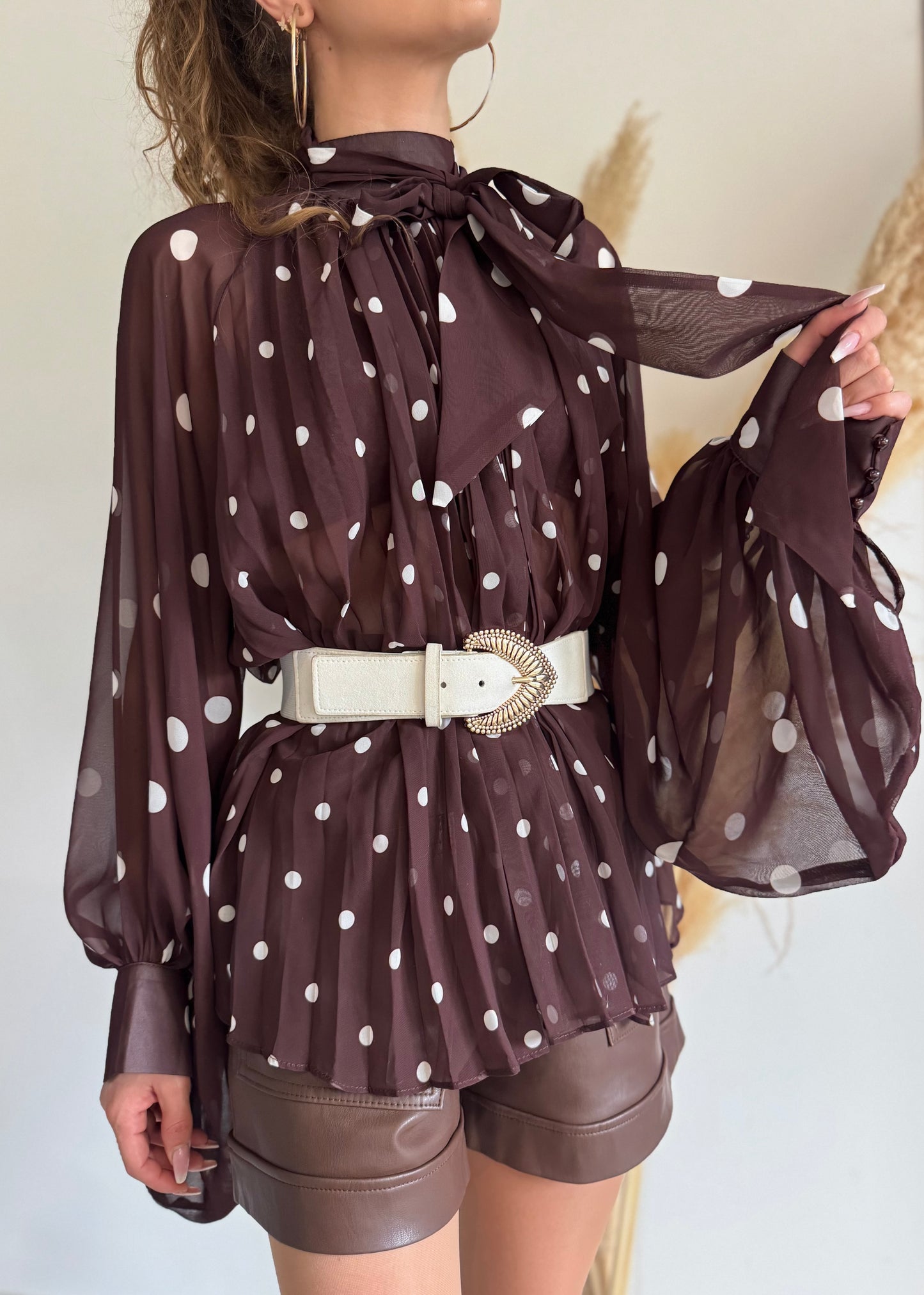 BLOUSE CHOCOLAT - NOELIE