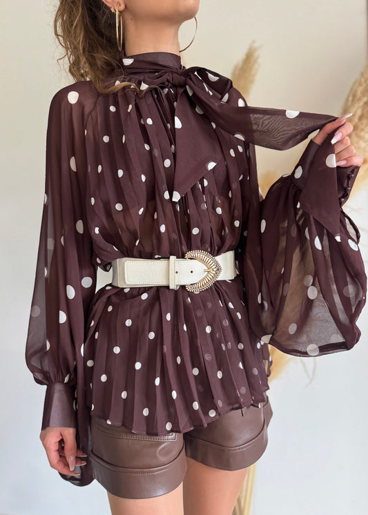 BLOUSE CHOCOLAT - NOELIE