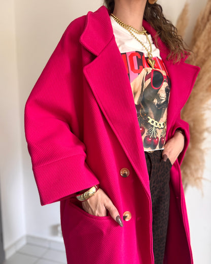 MANTEAU SPIES - FUSCHIA