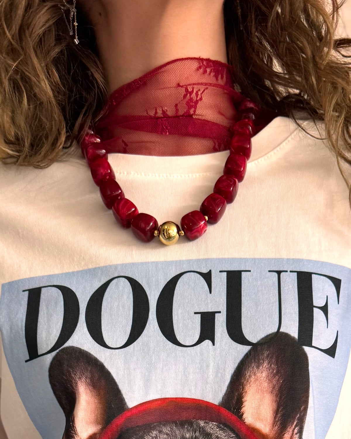 COLLIER LILI - ROUGE