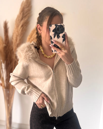 GILET LILOU - BEIGE