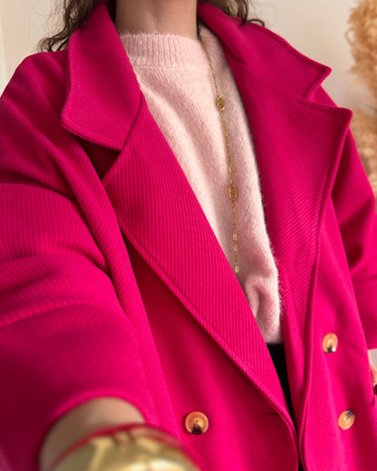 MANTEAU SPIES - FUSCHIA