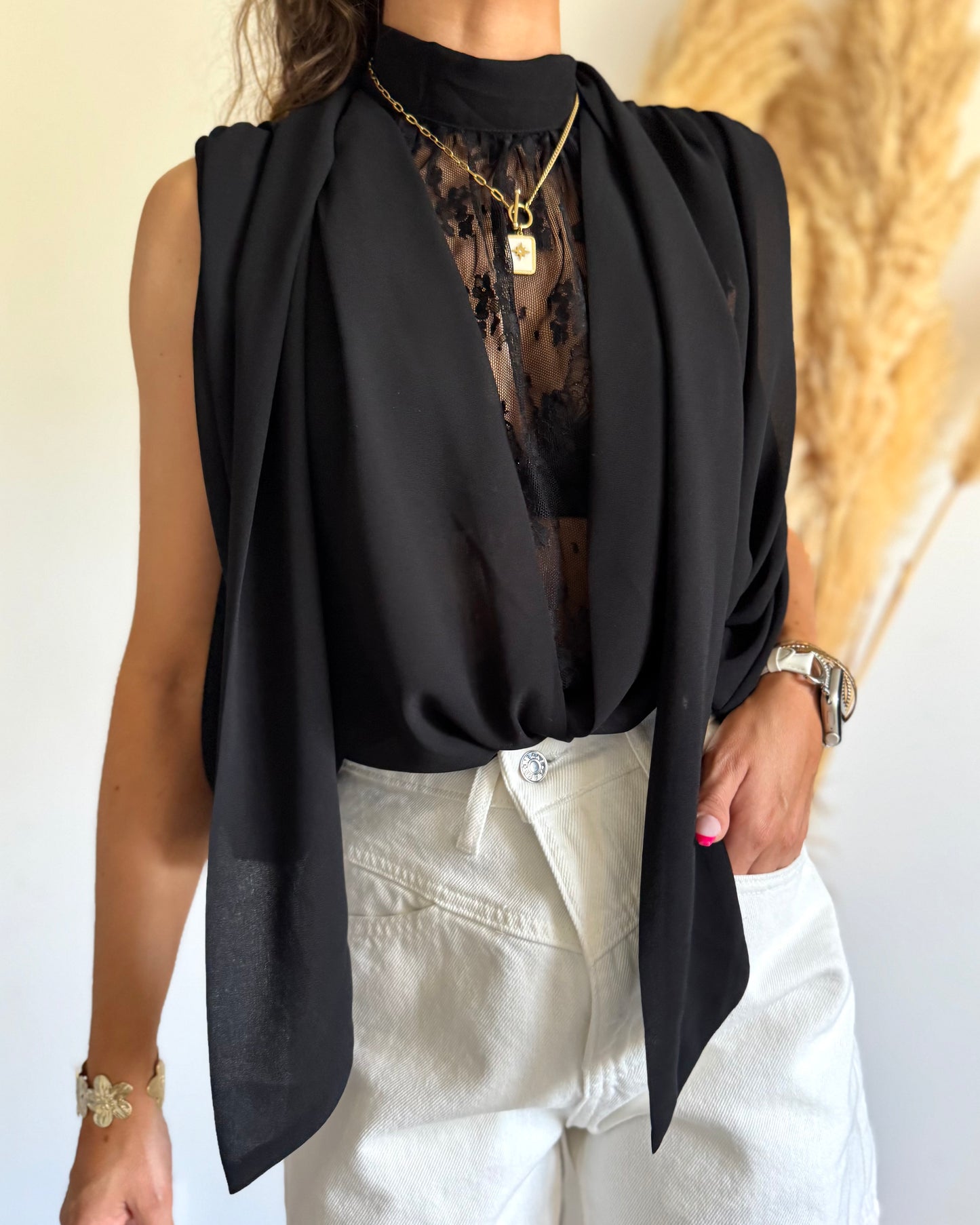 BLOUSE LORIE - NOIR