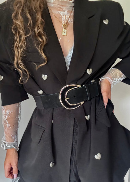 CEINTURE ELASTIQUE - NOIR