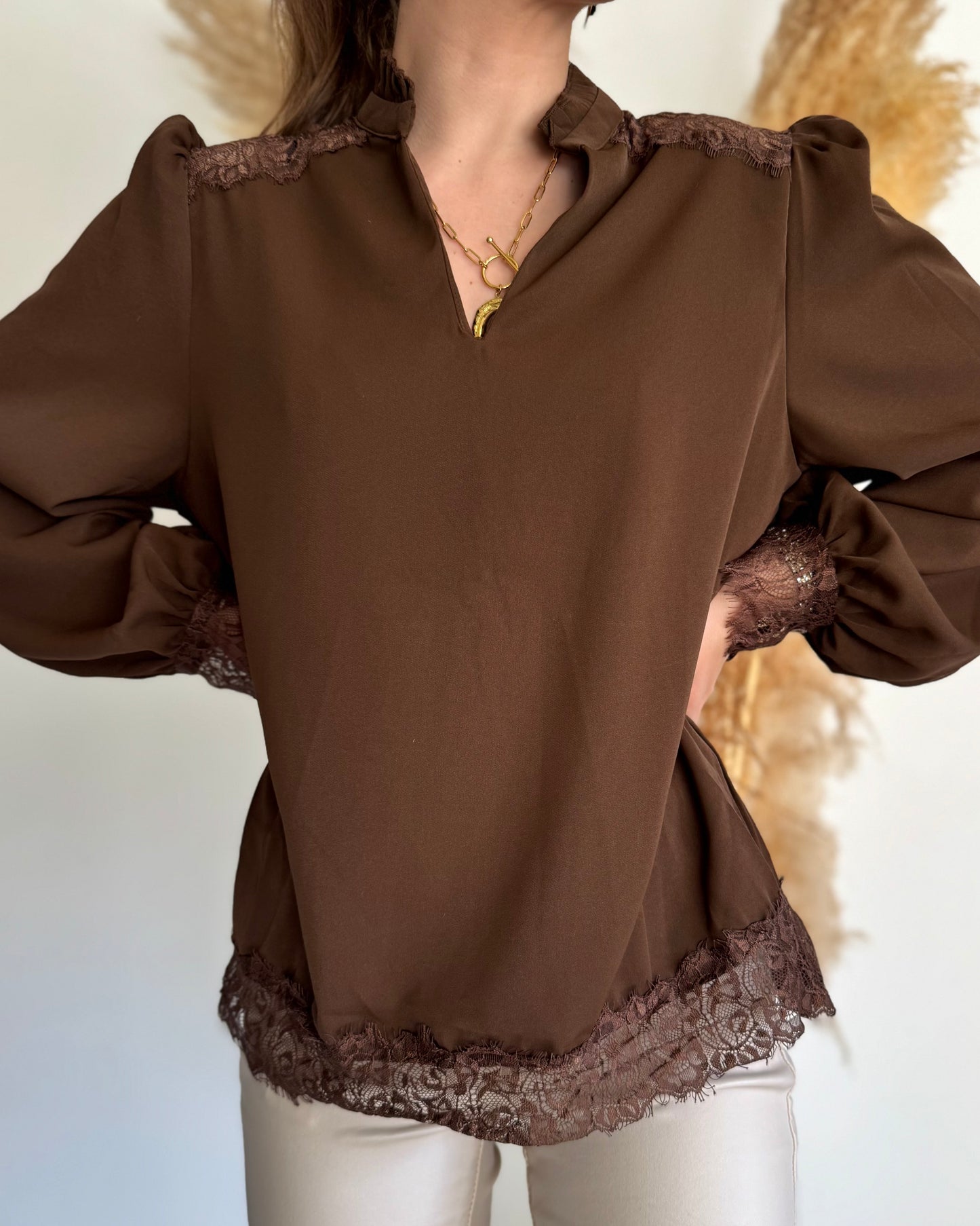 BLOUSE MILA - CHOCOLAT