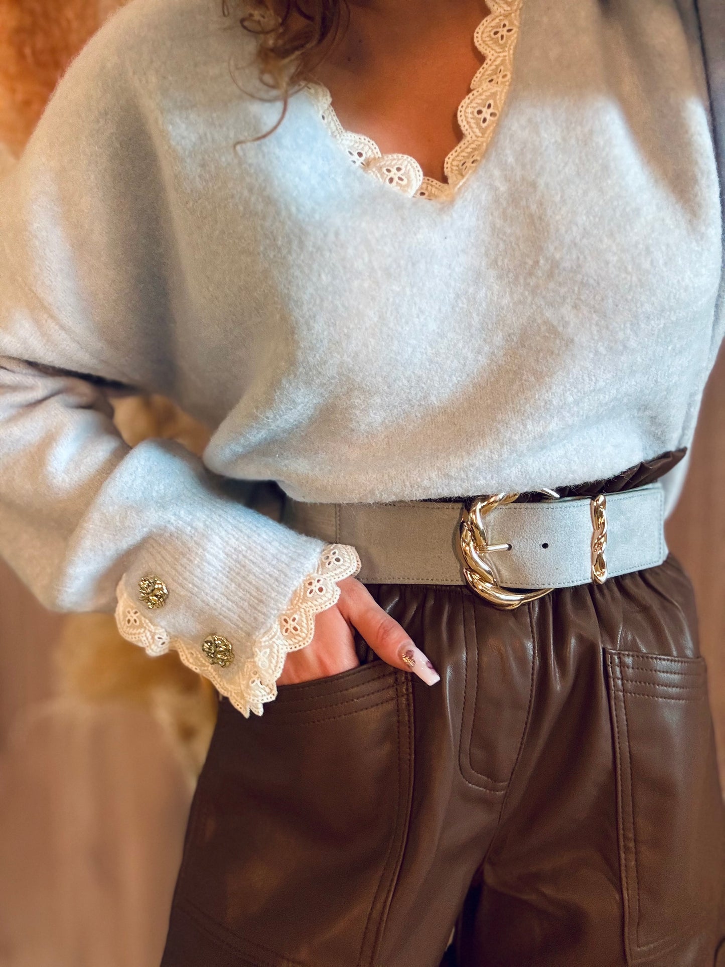 CEINTURE BLEU CIEL