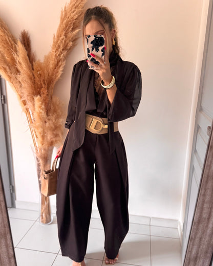 BLOUSE LORIE 2 - CHOCOLAT