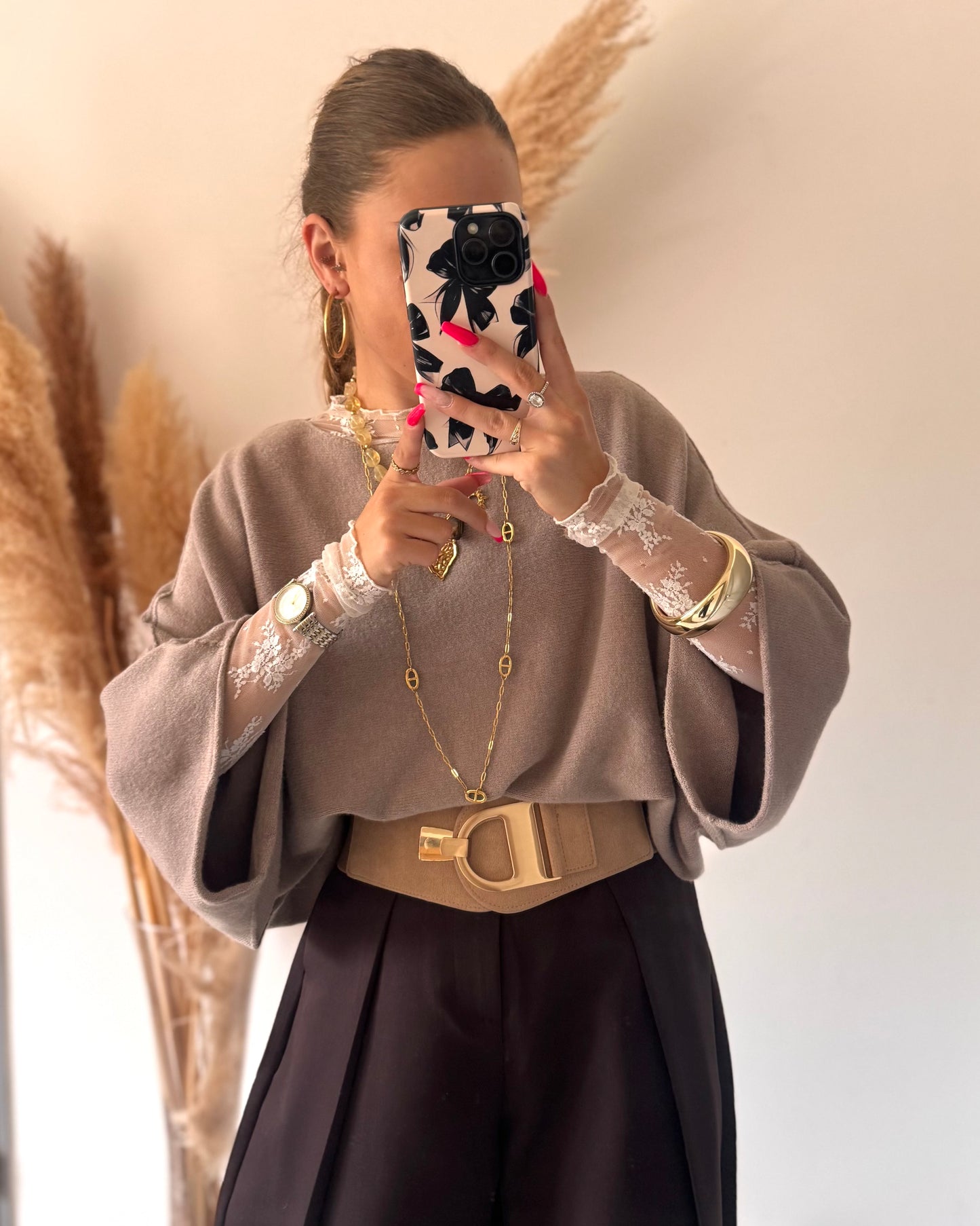 PULL LENA - TAUPE