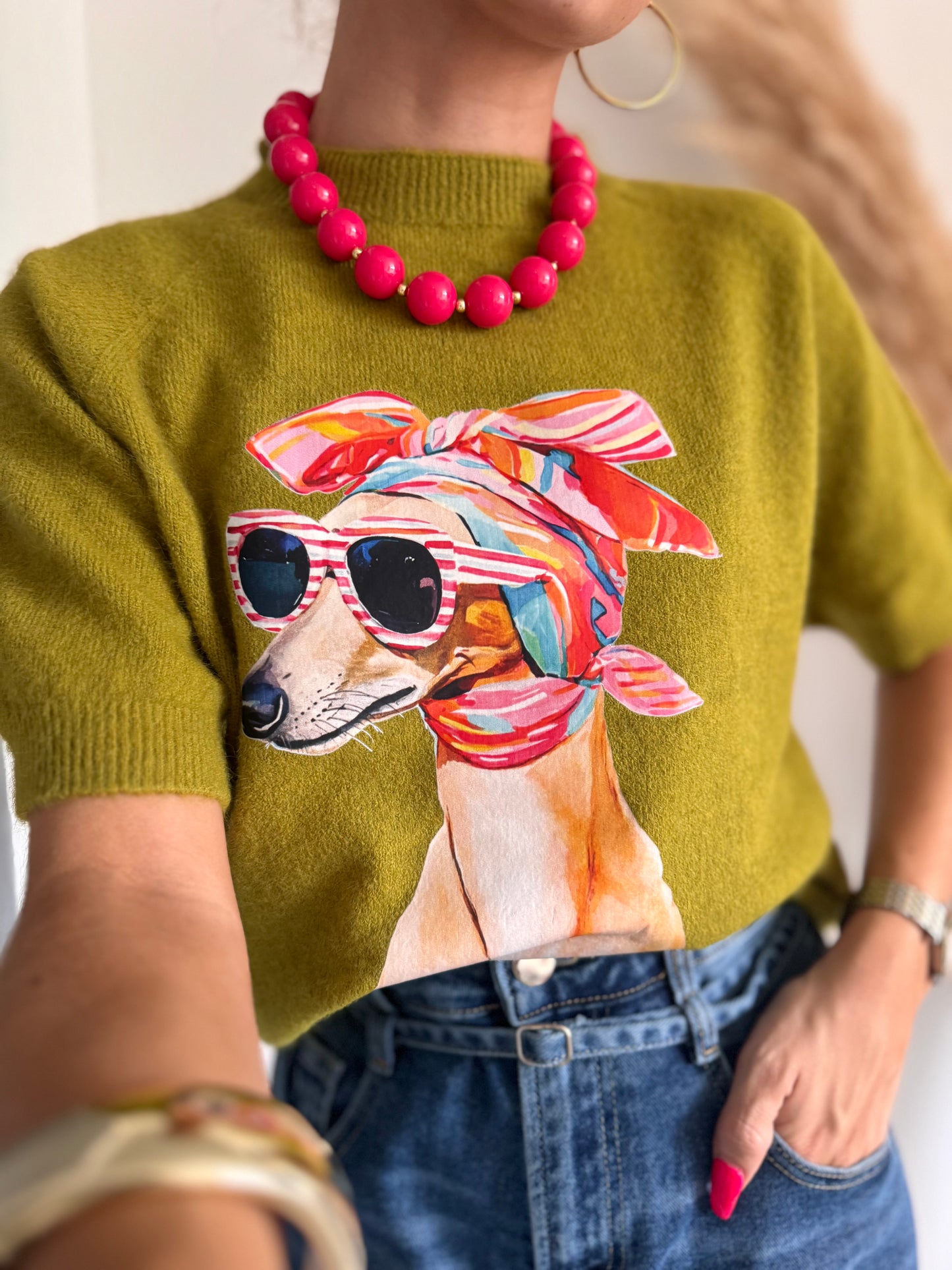 PULL MARGOT - VERT ANIS