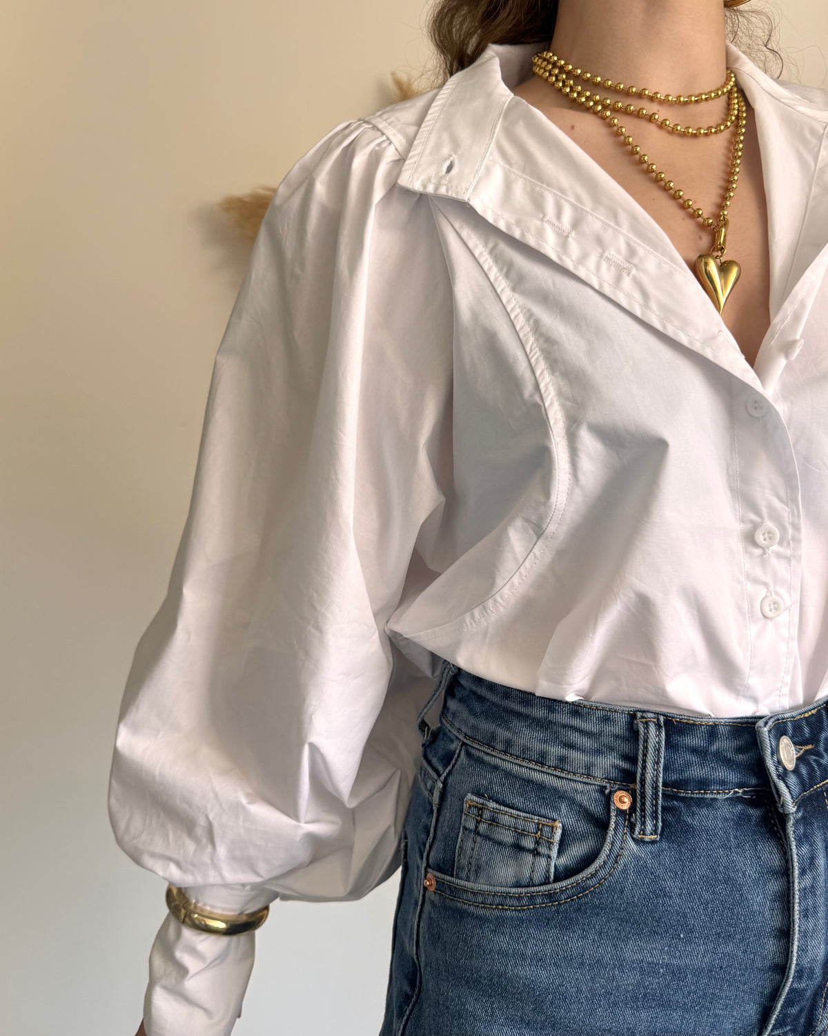 CHEMISE BALLON - BLANC