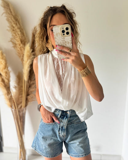 BLOUSE LORIE - BLANC