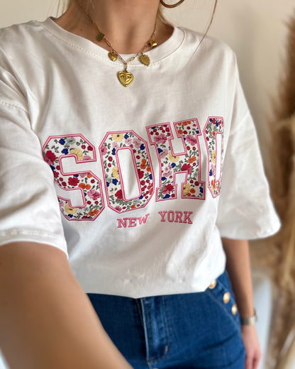 T-SHIRT SOHO - BLANC