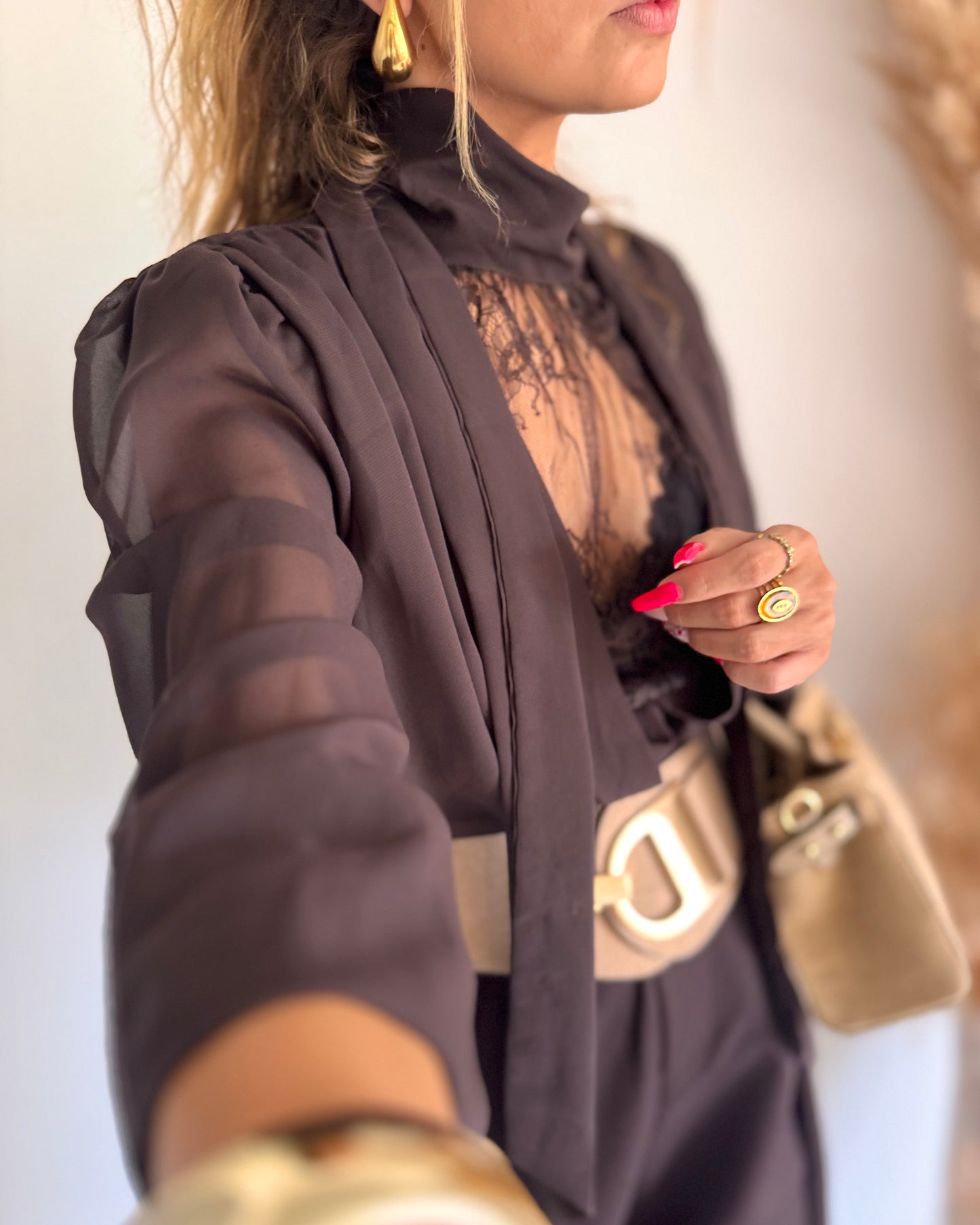 BLOUSE LORIE 2 - CHOCOLAT
