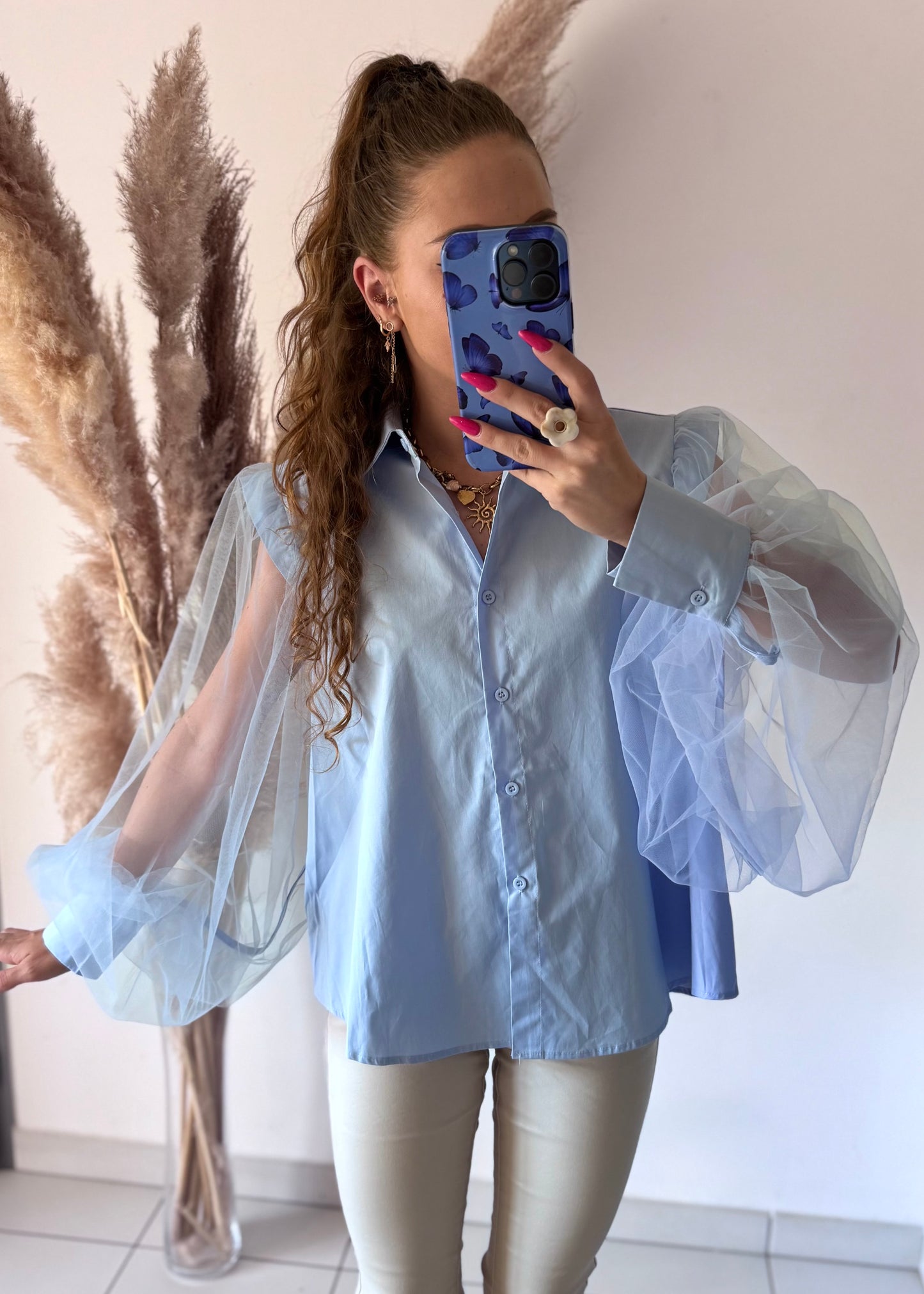 CHEMISE KATE - BLEU