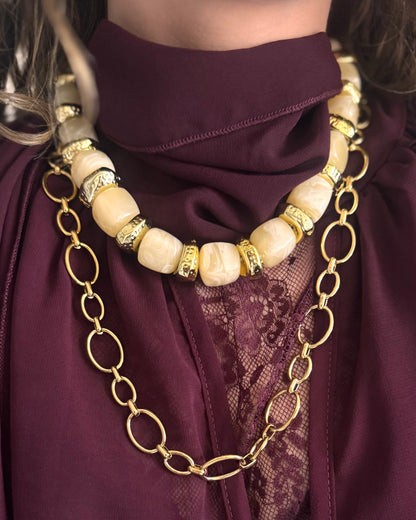 COLLIER ALBA - BEIGE